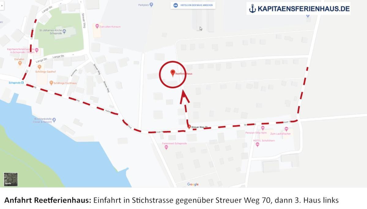 Reetferienhaus - Schaprode Hafen Экстерьер фото