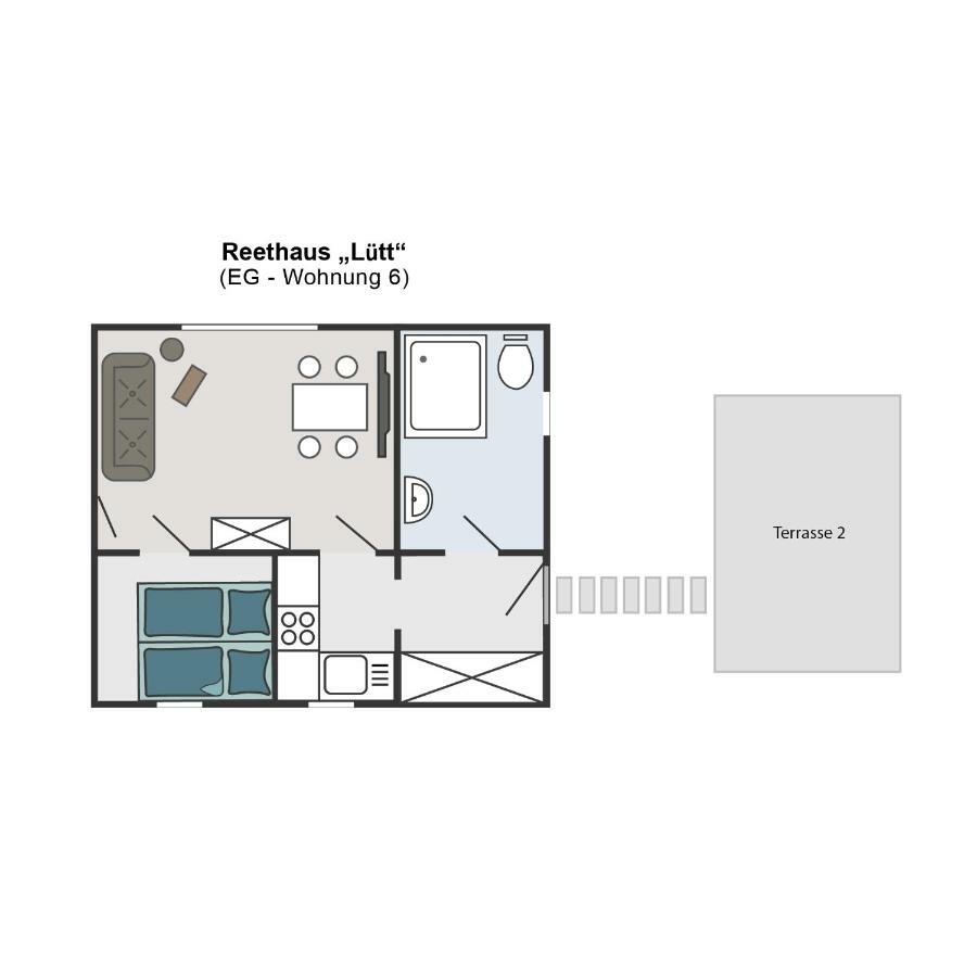 Reetferienhaus - Schaprode Hafen Экстерьер фото